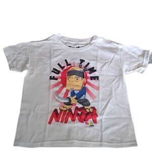 Kids Fruit Ninja Video Game T-shirt, White, S, M or Large